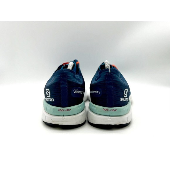 Salomon Shoes Men Size 10 Sonic 3 Accelerate Blue Running Sneakers 409701 - Picture 4 of 6